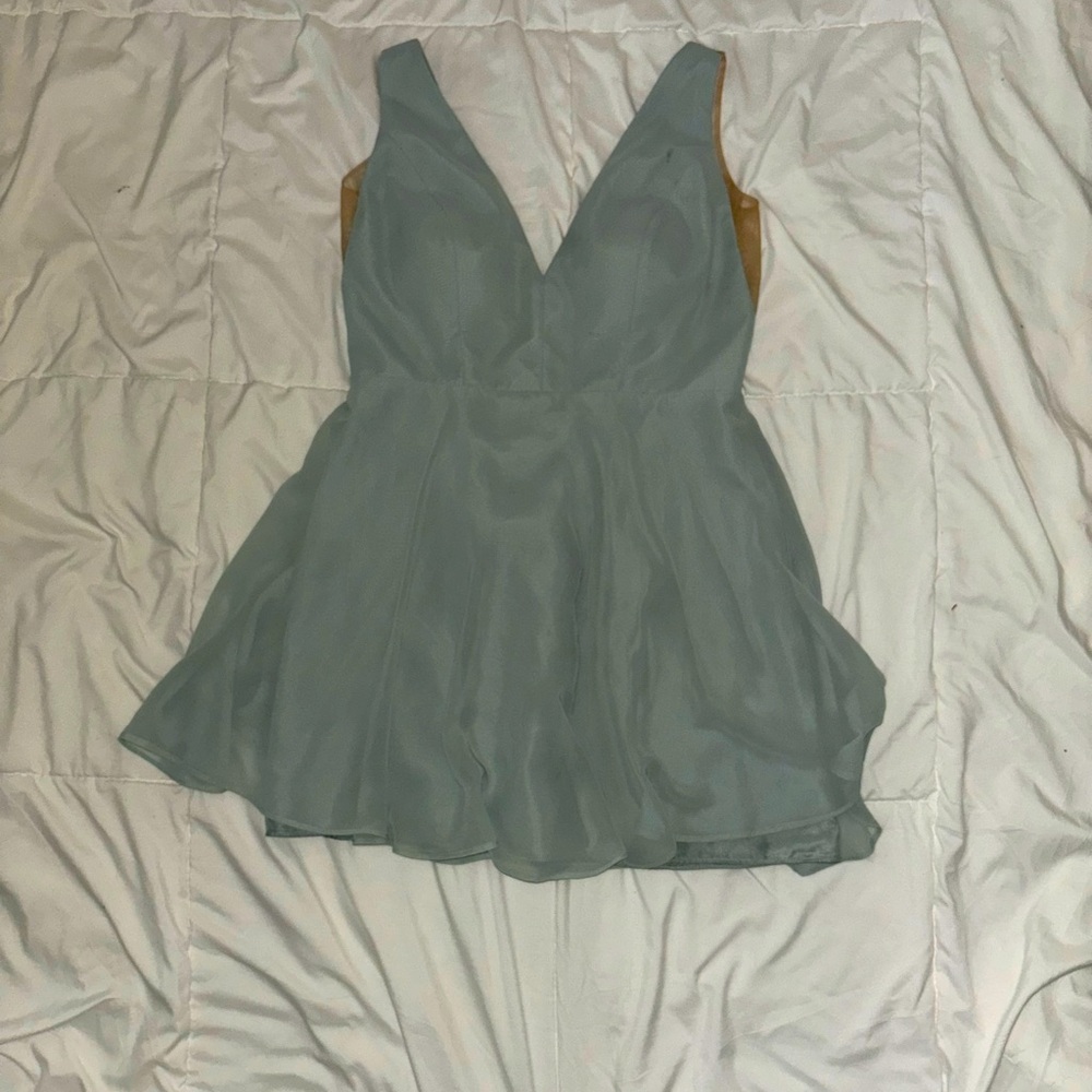 Jenny Yoo Green Mini Dress